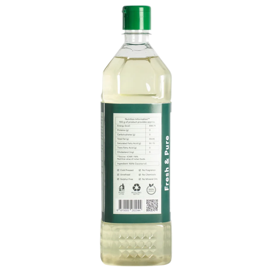 Coconut Oil - side view 2